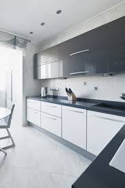 Grey And White Gloss Kitchen By Boconcept Designers White Modern Kitchen White Gloss Kitchen Modern Kitchen Design