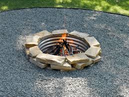 Cut the bricks using a circular saw with a concrete blade or a stone chisel and hammer. Build A Cozy Firepit In Your Backyard