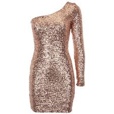 Lipsy One Shoulder Sequin Dress 44 Found On Polyvore Mini Homecoming Dresses Sweet 16 Dresses Prom Dress Stores