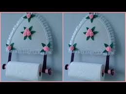 Diy Kagit Havlu Tutucu Porta Papel Toalla Youtube Havlular Ahsap Projeleri Kutular