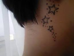 Another little star design is to get a small, twinkling star done. 3 Star Tattoo On Neck Meaning