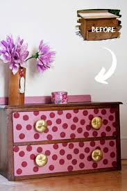 How To Paint Polka Dots On Furniture I Really Simple And Easy Way To Transform Old Furniture Wit Refinishing Furniture Diy Budget Friendly Decor Upcycle Decor