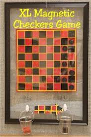 Extra Large Magnetic Checkers Board Game Checkers Board Game Game Room Family Board Game Room