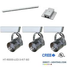 Jeff shows how to upgrade his kitchen track lighting system with led bulbs and gives some of his best ideas and tips. Led Track Lighting Kits Led Track Lighting Systems Ht 60000 Directional Spot Lights Direct Lighting Com 888 628 8166