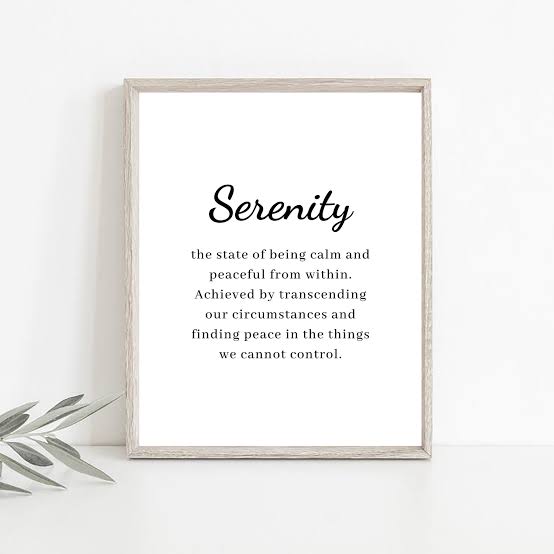 Serenity Definition Print: Minimalist Inspirational Wall Art (digital  Download) - Etsy
