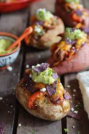 The perfect baked potato is just a few simple steps away. Steak Fajita Stuffed Baked Potatoes With Avocado Chipotle Crema Half Baked Harvest