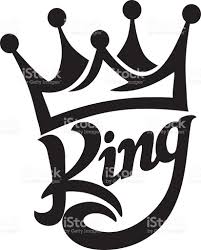 Crown King Typography Royalty Free Stock Vector Art Crown Drawing King Crown Drawing Crown Tattoo Design