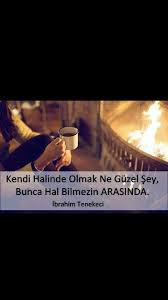 kendi halinde olmak ne guzel sey bunca hal bilmezin arasinda ibrahim tenekeci ozlu sozler alinti sozler guzel soz