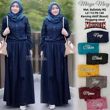 Maupun buat wanita setengah baya. Meysa Maxy Katun Import Gamis Remaja Masa Kini Gamis Brokat Modern 2020 Gamis