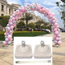 I pieced together my own version of this balloon arch diy from some pinterest research + all my hours of watching home & family. Ruggedized Balloon Arch Kit Wedding Large Set Column Frame Arch Column Stand Base Diy Wedding Party Shop Door Decoration Wedding Arches Aliexpress