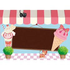 Takeaway vanilla ice cream background. Allenjoy Background Photophone Cartoon Child Ice Cream Cat Blackboard Baby Summer Sweet Shop Eaves Photographic Photo Backdrop Background Aliexpress