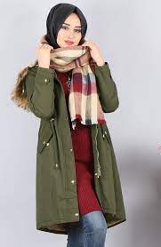 Haki Yesili Tesettur Mont Modelleri Mont Moda Moda Stilleri
