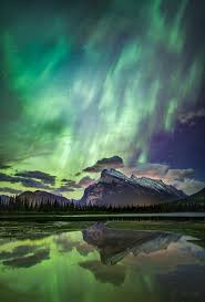 Aurora Northern Lights At The Banff National Park In Alberta Canada Banff National Park National Parks Beautiful Places