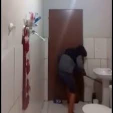 He Brought The Cat To Eat A Rat In The Bathroom And They Both Scared Funny Gif Spoofs Memes