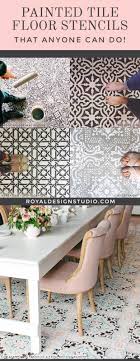 First off, can i just say a huge thank you for all the positive feedback for the kitchen reveal? Painted Tile Floor Stencils For Painting 16 Diy Ideas For Decorating Royal Design Studio Stencils