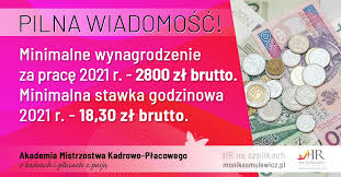 Minimalna stawka godzinowa w 2021 roku wyniesie 18,30 zł brutto za godzinę. Facebook