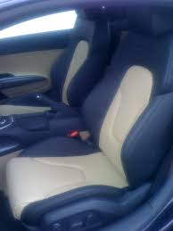 Black And Yellow Car Seats Custom Car Auto Interior Tan And Black Two Tone Could Be Yellow Inserts And Door Panels Car Interior Car Seats Custom Cars