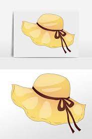 Drawing Summer Travel Yellow Big Brimmed Hat Illustration Png Images Psd Free Download Pikbest Hat Illustration Graphic Elements Illustration