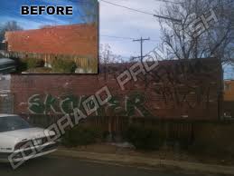Graffiti Removal Brick Wall 01 Denver Pressure Washing Blog