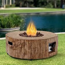 With a roaring fire, some fire pits can reach 1200 degrees f, well above the temperature your wooden deck will combust. Buy Ehomexpert Outdoor Propane Gas Fire Pits 28 Round 30 000 Btu Auto Ignition Fire Pit Table For Garden Backyard Patio Deck With Water Proof Cover And Lava Rock Csa Certificationp Online In