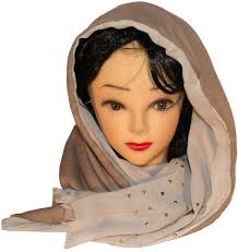 Sciarpe, foulard e stole da donna tinta unita marrone