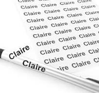 144 Clear Transparent Small Name Stickers -School,Daycare Kids Pen Small  Size- Customized Labels - Waterproof Labels