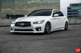 White Infiniti Q50 With Custom Front Bumper Photo By Vossen Infiniti Q50 Infiniti Sedan Infiniti Q50 Red Sport