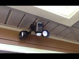 Ring Floodlight Cam Hack Mounting Horizontal Under An Eave Or Overhang Youtube Mounting Security Camera Mounts Horizontal
