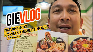 GIEVLOG #28 PATBINGSOO KOREAN DESSERT HOUSE (GIVEAWAY)