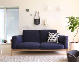 karimoku new standard カリモク ニュースタンダード castor sofa キャストールソファ 2 seater pure oak 2シーター ピュアオーク ナイトブルー カリモク 家具 インテリア 収納 家具のアイデア