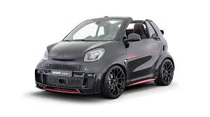 Brabus Utimate E Brings Unlikely Machismo To The Smart Eq Cabrio Smart Fortwo Smart Brabus Battery Powered Car
