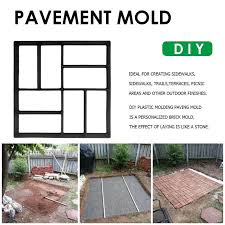 Diy plastic molding paving mold is a personalized brick mold, the effect of laying is like a stone. Garden Pavement Mold Garden Walk Pavement Concrete Mold Diy Manually Paving Cement Brick Stone Road Concrete Molds Pathmate Sale Ebowsos