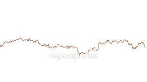 Orange Line Graph On White Background Chart Of Stock Market Investment Trading