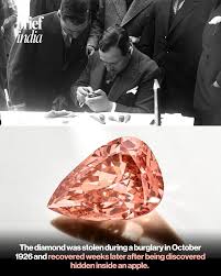 India-Origin Pink Diamond, Once Linked To French Royals, Returns To Public Display  After 100 Years. A rare 9.01-carat pink diamond believed to have originated  in India is back on public display in