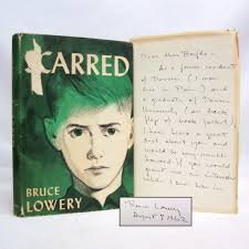 Scarred SIGNED by Bruce Lowery with Letter to Helen Bonfils 1961 Vanguard  Press