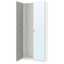 Aktuell über 135.000 angebote für gebrauchte möbel. Pax Schrank Mit 2 Turen Weiss Vikedal Spiegelglas Ikea Osterreich