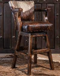 An extra tall bar stool is commonly 33 to 36 inches tall (seat height). The Best Rustic Ranch Style Barstools Leather Furniture