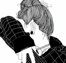 Noir Dessin Fille Tumblr Blanc Dessins De Fille Dessin Noir Et Blanc Dessin De Fille