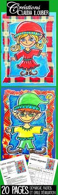 Noel Lutins Mignons Christmas Art Art Activities Elementary Art
