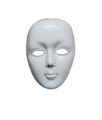 Buy SNB White Mime Face Mask Online at Low Prices in India
