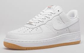Air Force 1 Black Swoosh Gum Sole Nike Air Force 1 Low White Croc Gum Eu Kicks Sneaker Magazine Nike Running Shoes Women Nike Shoes Outlet Nike Shoes Women