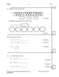 Antara berikut,yangmanakah nilai yang paling. Matematik Kertas 2 Tahun 3 2017 Math Standards Math Messages