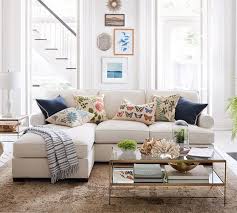 Leona Metal Rectangular Coffee Table Brass Pottery Barn 499 Upholstered Sofa Living Room Sets Living Room Furniture