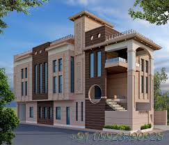 Previous photo in the gallery is stone house grass roof central garden modern. Elevation Simple Jodhpur Stone House Design Novocom Top
