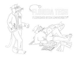 Florida gators logo florida gators football cow coloring pages silhouette cutter silhouette files drawing stencils football wallpaper old florida line drawing. Coloring Book Florida Tech
