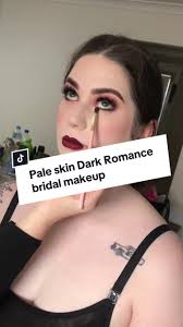 Step by Step Dark Romance Bridal Makeup for Fair Skin Brides