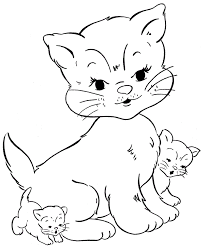 Printable kitten cat coloring pages. 30 Free Printable Cat Coloring Pages