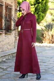 Y G S Halka Fermuarli Pardesu Ferace Ygs6162 Murdum 1 Abayas Fashion Fashion Model