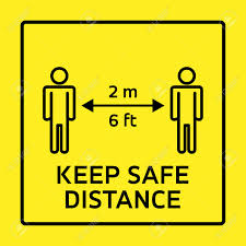 Safety Measure Keep Safe Distance Sign Coronavirus Pandemic Precaution Vector Illustration Royalty Free Cliparts Vectors And Stock Illustration Image 148439797
