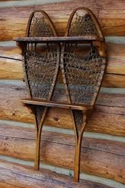 Double Snowshoe Shelf Cabin Decor Ski Decor Decor